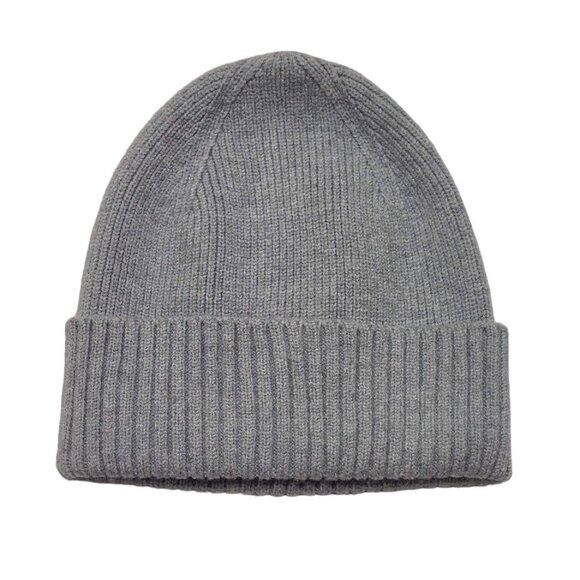 Time and Tru Accessories - Time And Tru Knitted Grey Beanie Hat Women's Coordinate One Size Fits Most